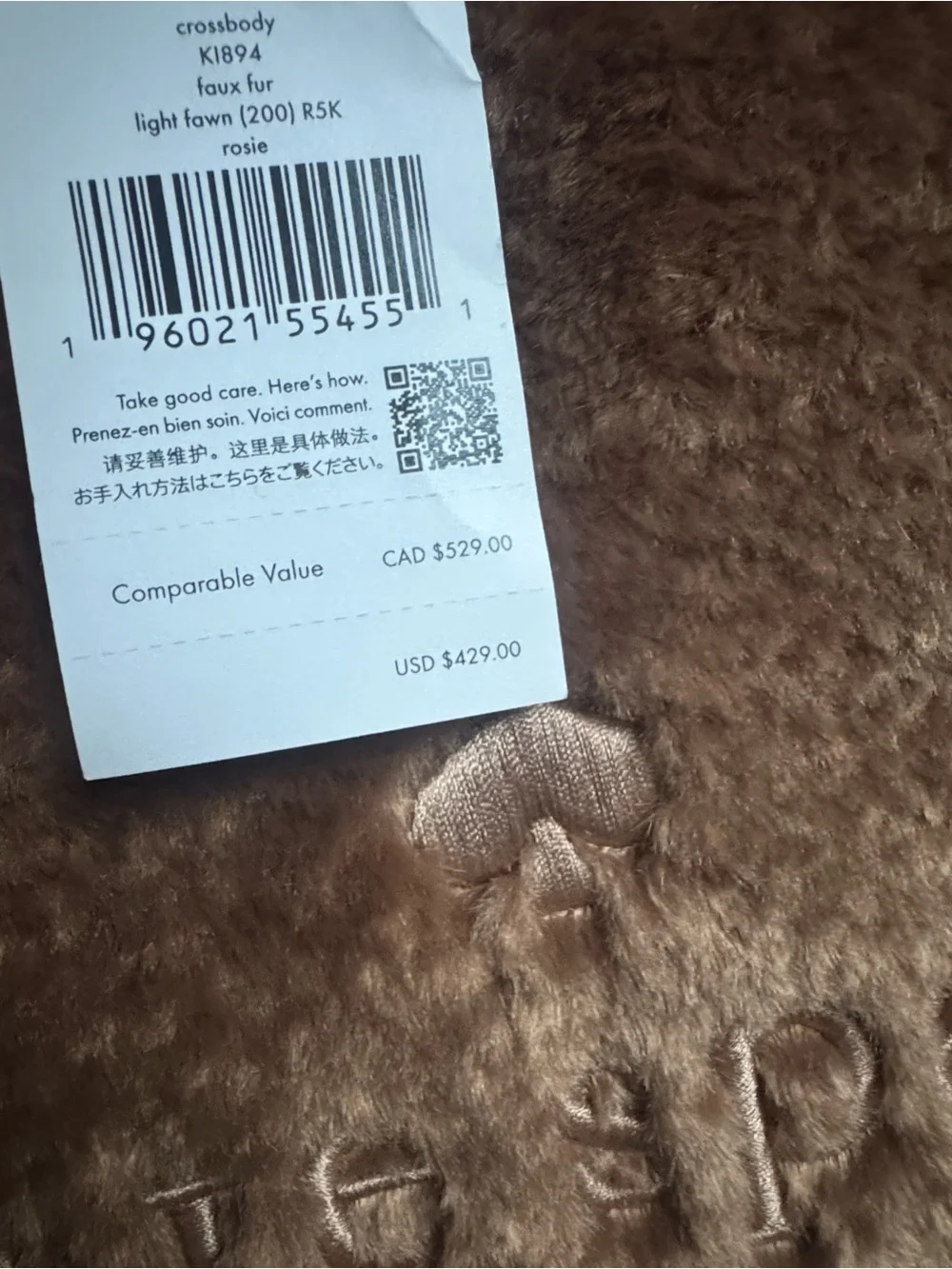 kate spade soft faux